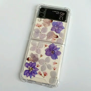 Purple Pressed Delphinium | Bumper Case | z Flip 3, z Flip 4, z Fold 3, z Fold 4