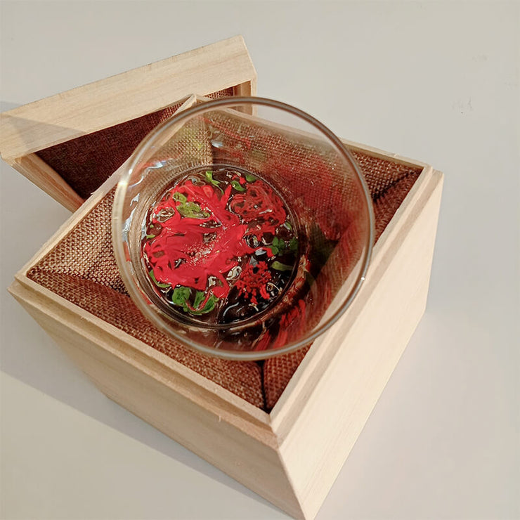 Breath of Autumn - Pressed Real Flower - Mountain Cup