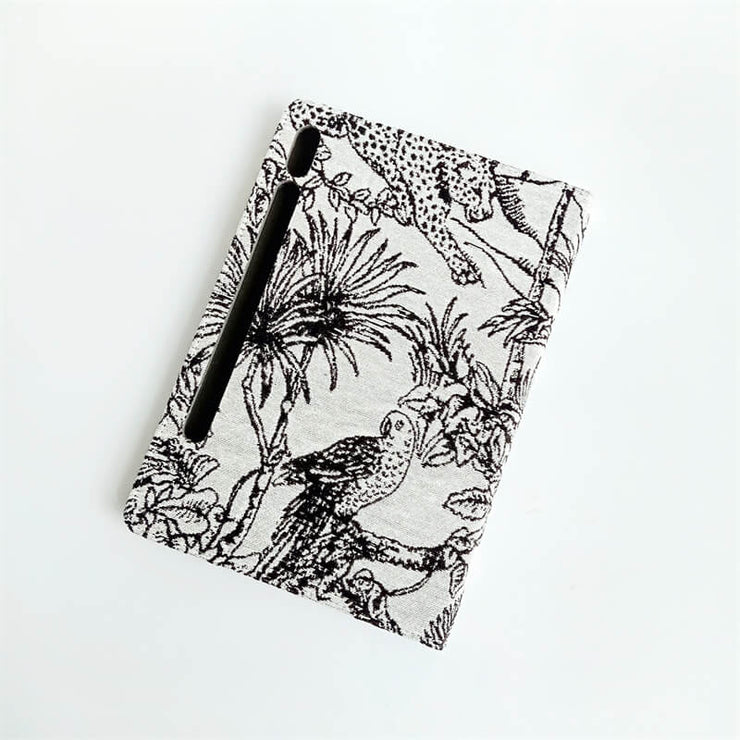 Off-White Animal French Embroidery Tablet Case | Tab S7 S8 | Tab A7 A8