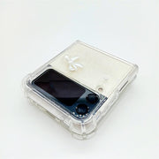 White Bow Ties | Clear Bumper Case | Z Flip 3, Z Flip 4, Z Fold 3, Z Fold 4