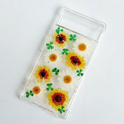 Yellow & White Daisy | Pressed Flowers Google Bumper Case