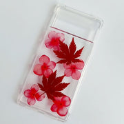 Red Maple Leaf | Pressed Flowers Google Bumper Case