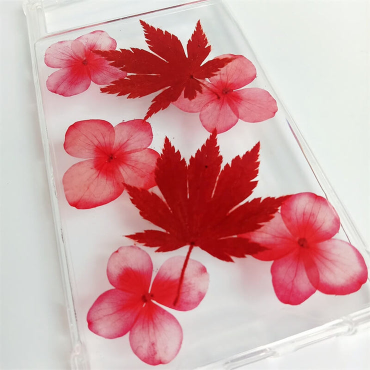 Red Maple Leaf | Pressed Flowers Google Bumper Case