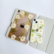 Matching Case | White Dried Flowers Tablet Case