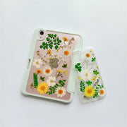 Matching Case | Green Leaf White Dried Flowers Case