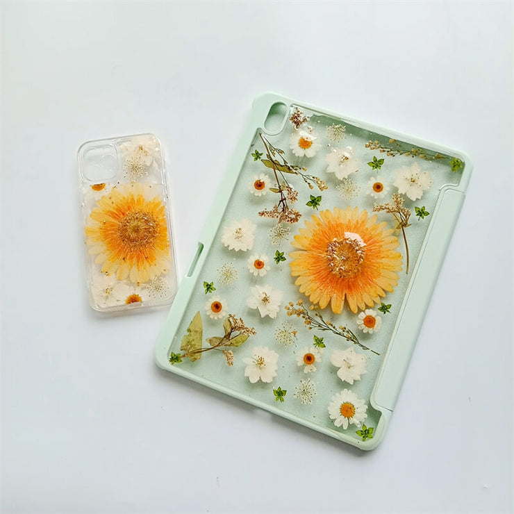 Matching Case | Sun Flower & White Daisies Tablet Case