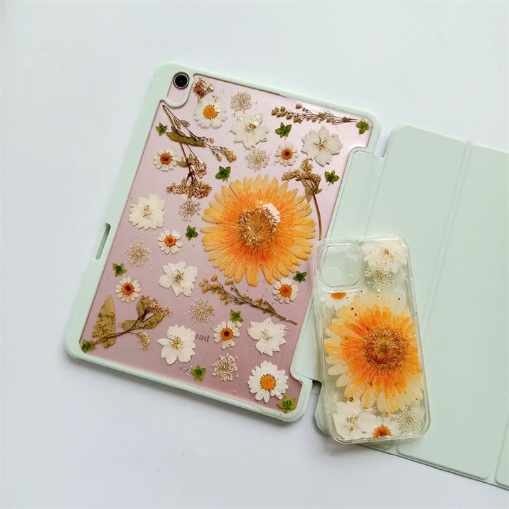 Matching Case | Sun Flower & White Daisies Tablet Case