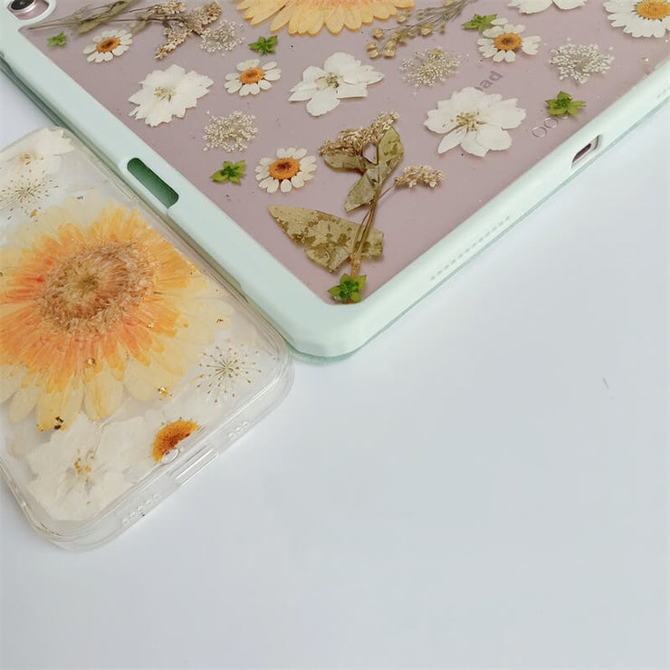 Matching Case | Sun Flower & White Daisies Tablet Case