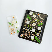 Matching Case | White Flowers Green Leaves Tablet Case