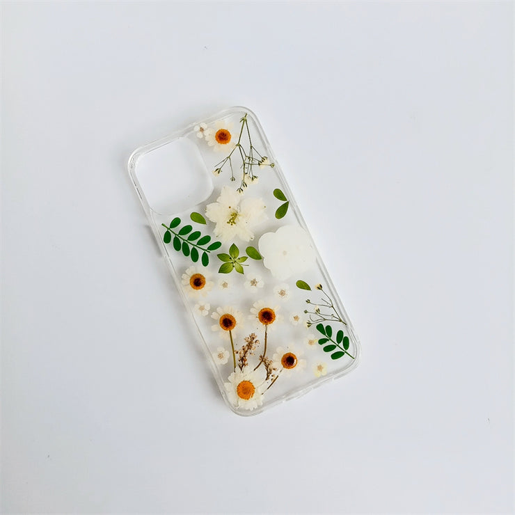 Matching Case | White Flowers Green Leaves Tablet Case