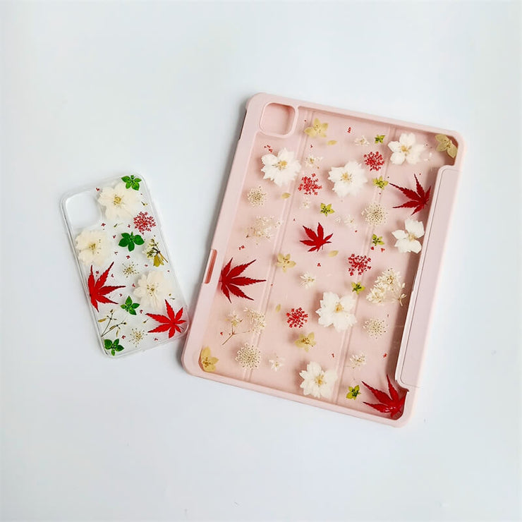 Matching Case | Drop-Resistant Dried Maple Leaf Tablet Case