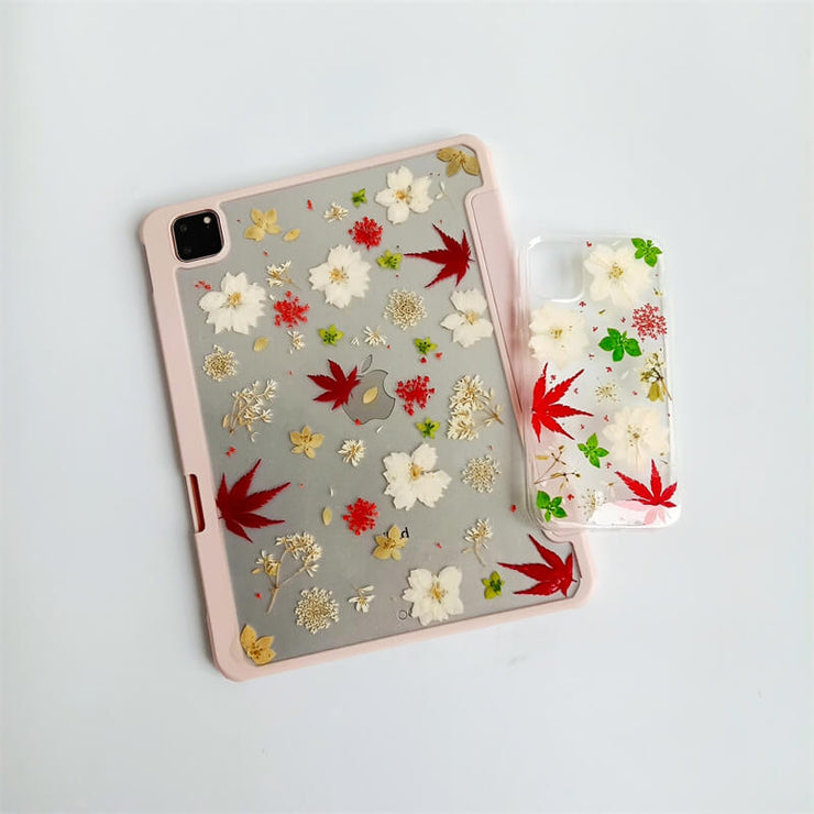 Matching Case | Drop-Resistant Dried Maple Leaf Tablet Case