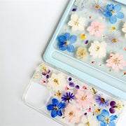 Matching Case | Blue Pink White 3 Color Flowers Tablet Case