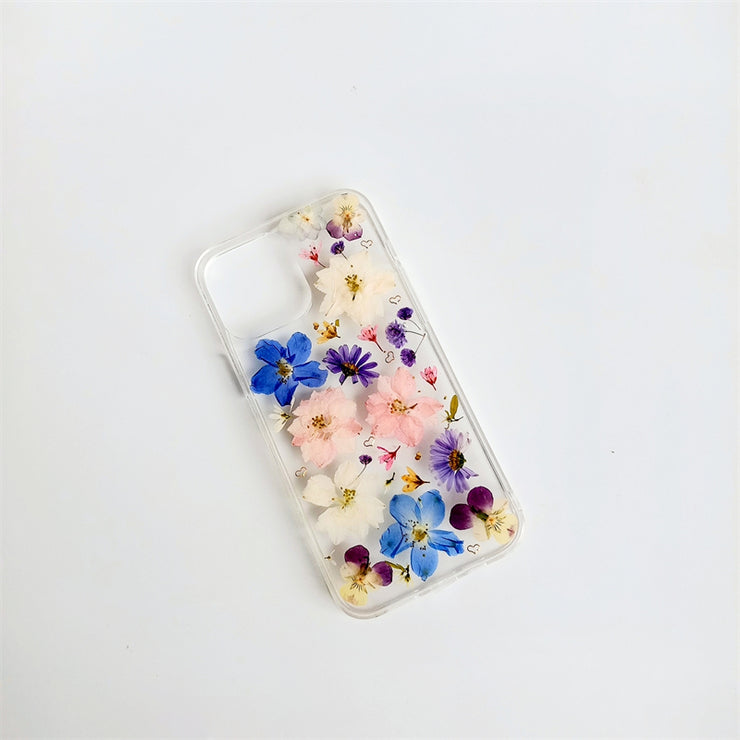 Matching Case | Blue Pink White 3 Color Flowers Tablet Case