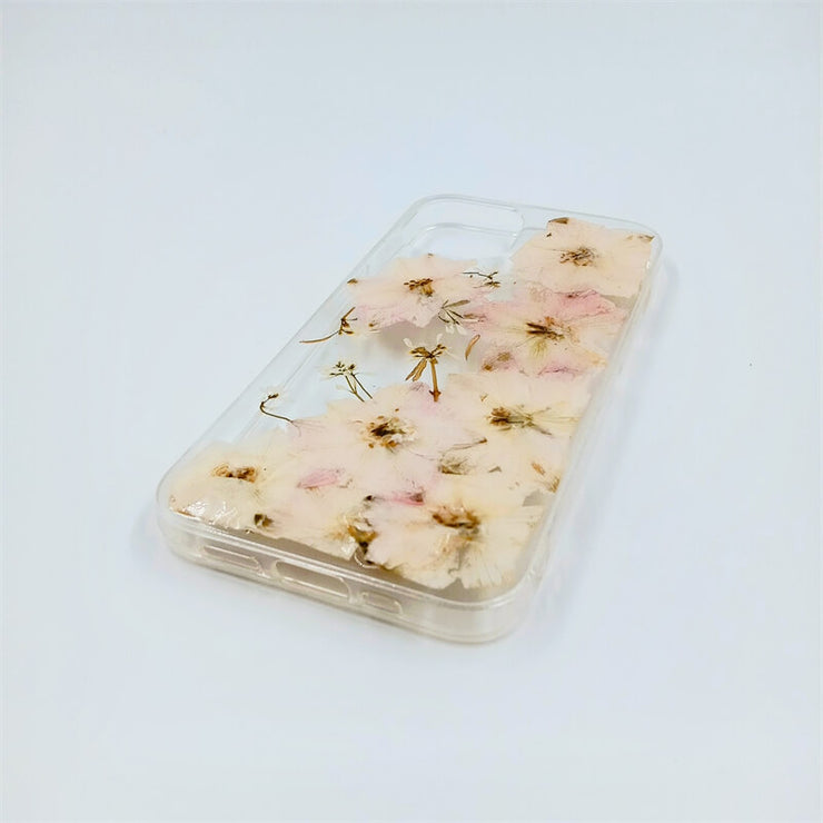 Pink Flowers Wedding | Clear, Bumper, Border Phone Case | Apple Samsung Google