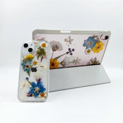 Matching Case | Blue Yellow Flowers White Daisies Tablet Case