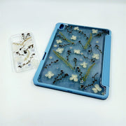 Matching Case | Blue White Flowers Are Spread On The Case