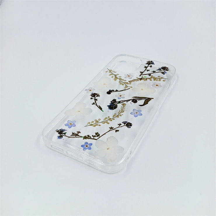 Matching Case | Blue White Flowers Are Spread On The Case