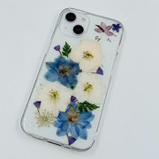 Blue & White Delphinium | Clear, Bumper, Border Phone Case | Apple Samsung Google