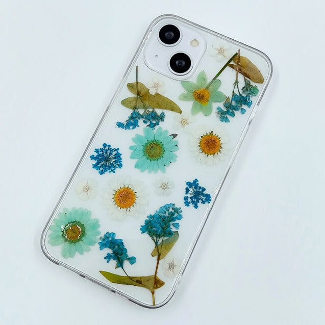 Summer Blue | Clear, Bumper, Border Phone Case | Apple Samsung Google