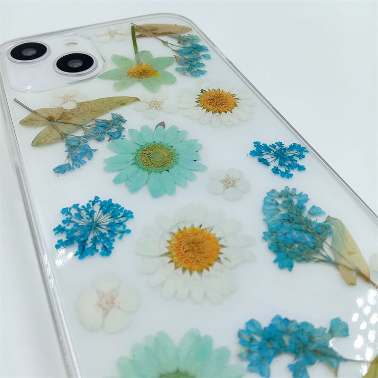 Summer Blue | Clear, Bumper, Border Phone Case | Apple Samsung Google