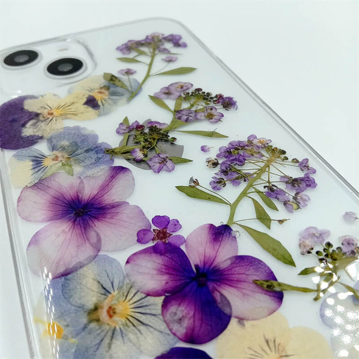 Purple Blue | Clear, Bumper, Border Phone Case | Apple Samsung Google