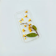 Fluttering Yellow Flower | Clear, Bumper, Border Phone Case | Apple Samsung Google