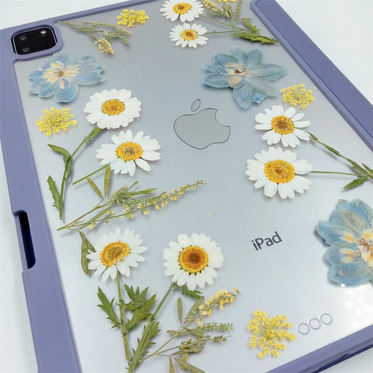 Wheat Ear, Delphiniums & Daisies Tablet Case | iPad Pro | Air 4 5 | Mini 6 | Tab S6/7/8