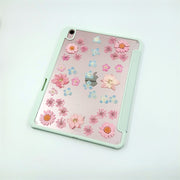 Pink Daisies & Delphinium Tablet Case | iPad Pro | Air 4 5 | Mini 6 | Tab S6/7/8