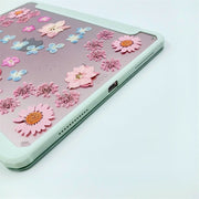 Pink Daisies & Delphinium Tablet Case | iPad Pro | Air 4 5 | Mini 6 | Tab S6/7/8