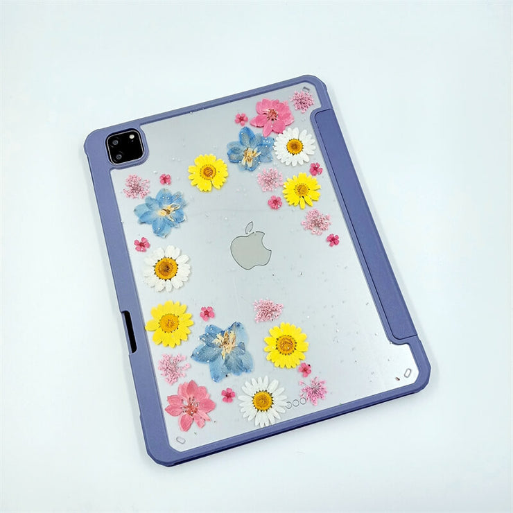 Delphiniums & Daisies Tablet Case | iPad Pro | Air 4 5 | Mini 6 | Tab S6/7/8