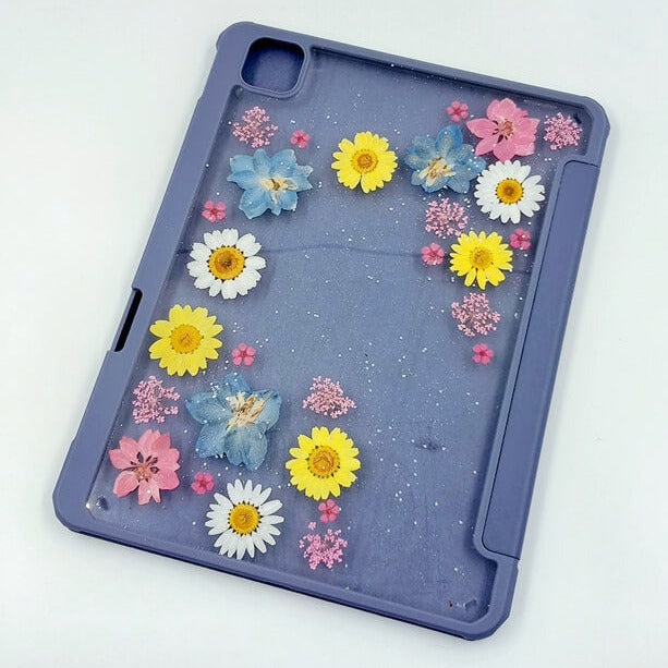 Delphiniums & Daisies Tablet Case | iPad Pro | Air 4 5 | Mini 6 | Tab S6/7/8