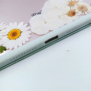 White Daisies & Delphinium Tablet Case | iPad Pro | Air 4 5 | Mini 6 | Tab S6/7/8