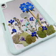 Delphinium in the Lotus pond | iPad Case Tablet Case | iPad Pro | Air 3 4 5 | Mini 6 | S8 S7