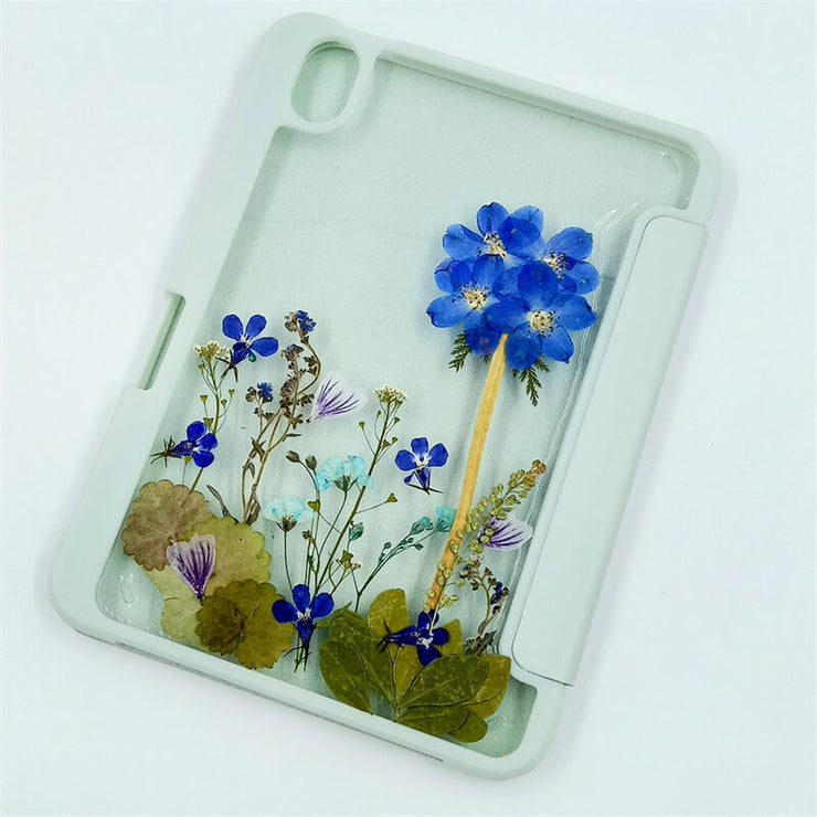 Delphinium in the Lotus pond | iPad Case Tablet Case | iPad Pro | Air 3 4 5 | Mini 6 | S8 S7