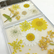 White Yellow Daisies Lace Flower | Bumper Case | Z Flip 3, Z Flip 4, Z Fold 3, Z Fold 4