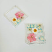 Pink Delphinium White Daisy | Bumper Case | Z Flip 3, Z Flip 4, Z Fold 3, Z Fold 4