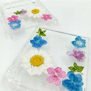 White Daisies Blue Pink FLowers | Bumper Case | Z Flip 3, Z Flip 4, Z Fold 3, Z Fold 4