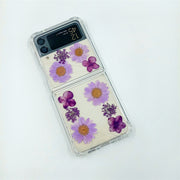 Purple Daisies Purple FLowers | Bumper Case | Z Flip 3, Z Flip 4, Z Fold 3, Z Fold 4