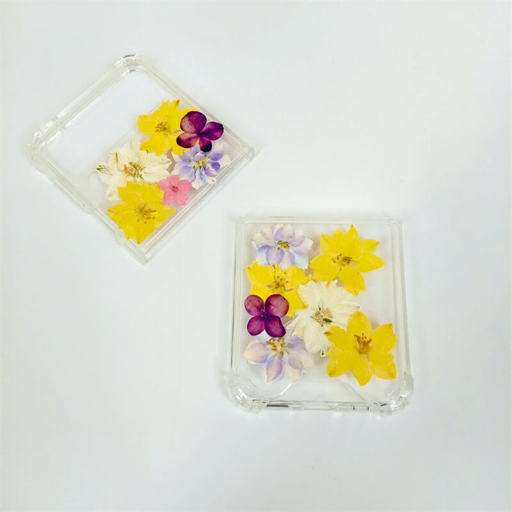 White Yellow Delphinium | Bumper Case | Z Flip 3, Z Flip 4, Z Fold 3, Z Fold 4