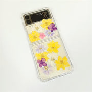 White Yellow Delphinium | Bumper Case | Z Flip 3, Z Flip 4, Z Fold 3, Z Fold 4