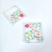 Blue Pink Flowers | Bumper Case | Z Flip 3, Z Flip 4, Z Fold 3, Z Fold 4