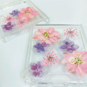 Pink Delphinium Purple Flowers | Bumper Case | Z Flip 3, Z Flip 4, Z Fold 3, Z Fold 4