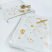 Constellation Diamond Short Lanyard | Clear Case | Z Flip 3, Z Flip 4, Z Fold 3, Z Fold 4