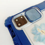 Spread Out Blue & White Delphinium Tablet Case | Bumper Leather Case | Camera Protection Case