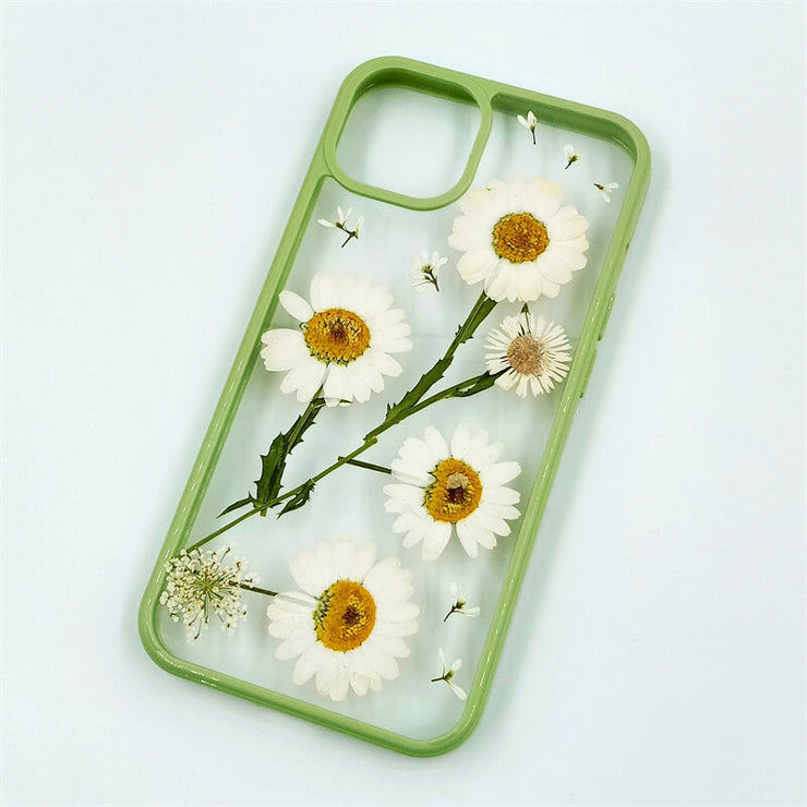 Daisies & Lace Flower | with Lanyard | with Magsafe | Colorful Border Case