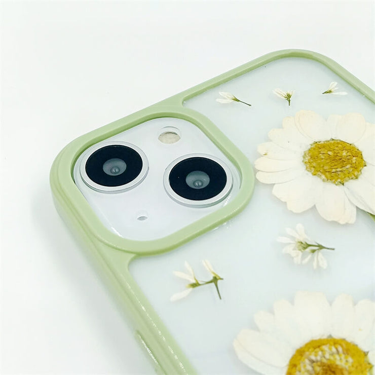 Daisies & Lace Flower | with Lanyard | with Magsafe | Colorful Border Case