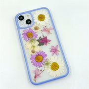 Daisies & Rhododendron | with Lanyard | with Magsafe | Colorful Border Case