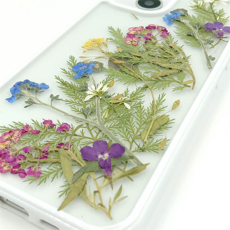 Field Among Flowers | Weeds Series | with Lanyard | with Magsafe | Colorful Border Case