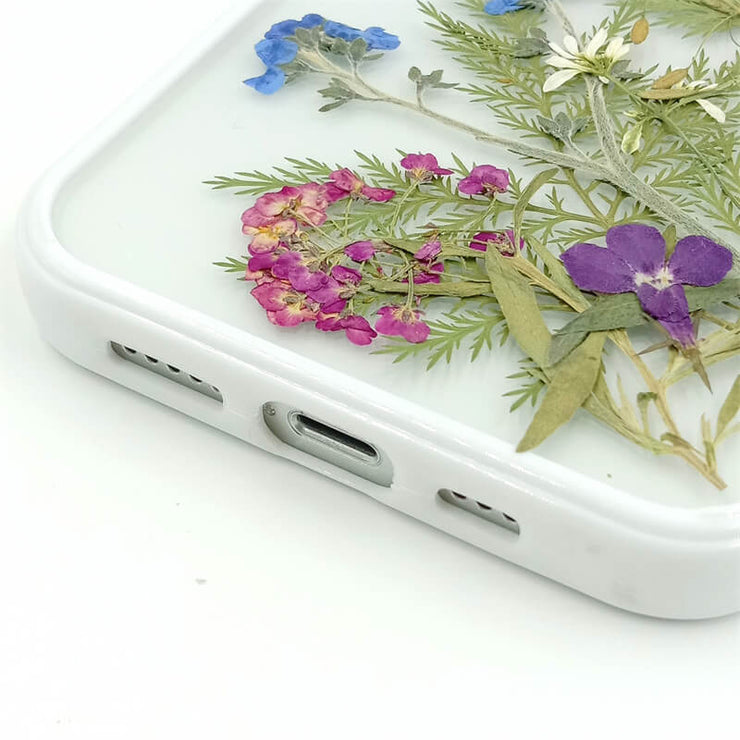 Field Among Flowers | Weeds Series | with Lanyard | with Magsafe | Colorful Border Case